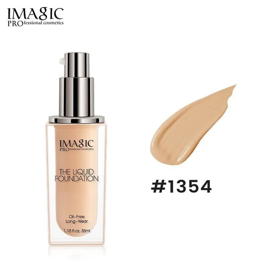 IMAGIC Professional Liquid Foundation | Oil-Free, Long-Wear, Full Coverage Base (35ml)