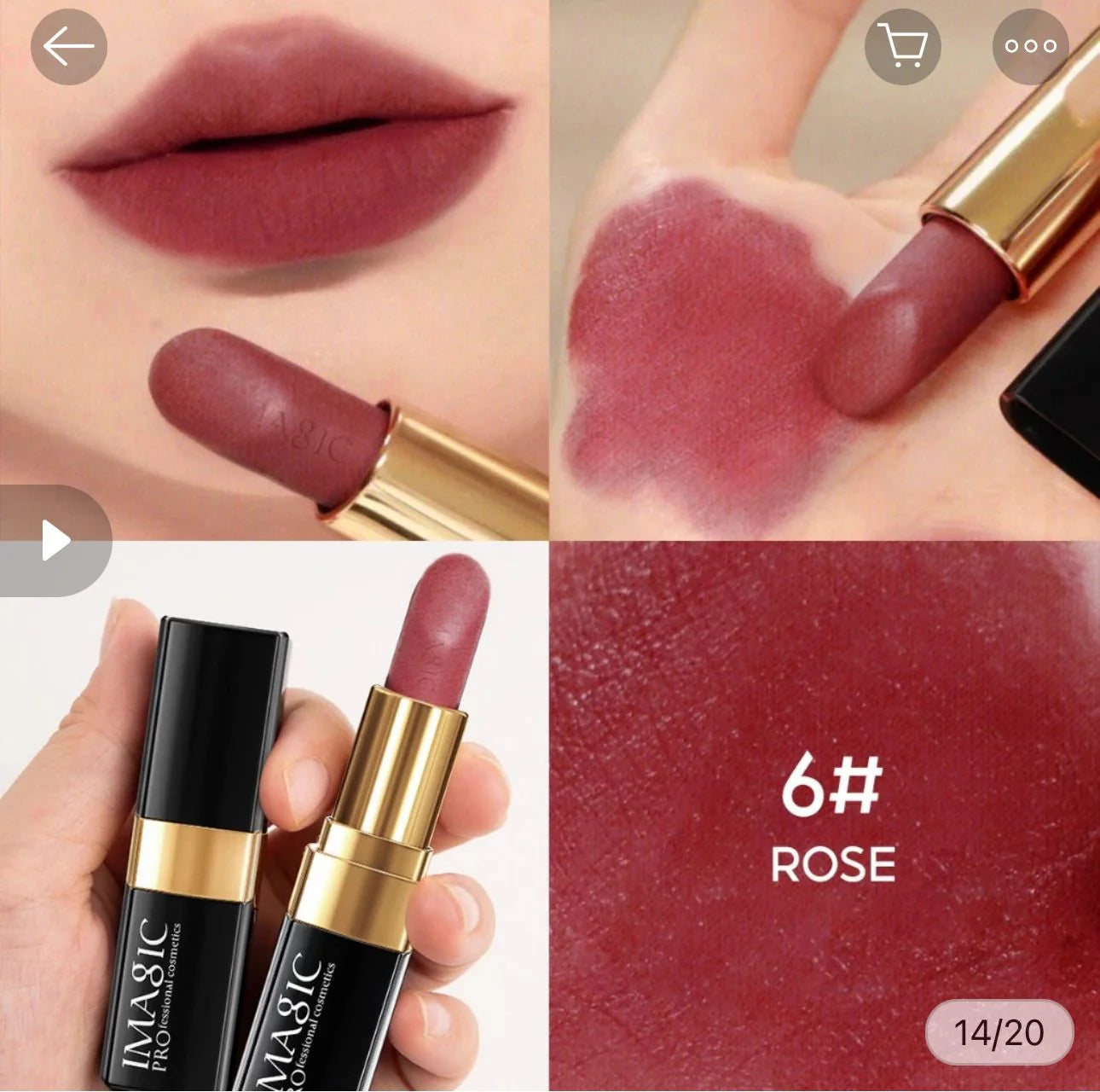 IMAGIC Matte Colour Lipstick (9 Shades)