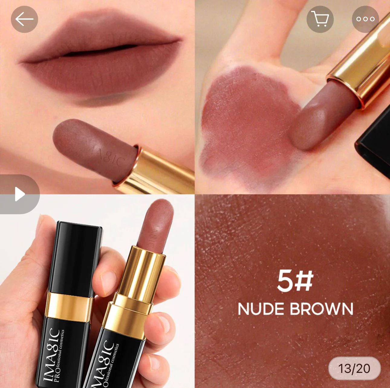 IMAGIC Matte Colour Lipstick (9 Shades)