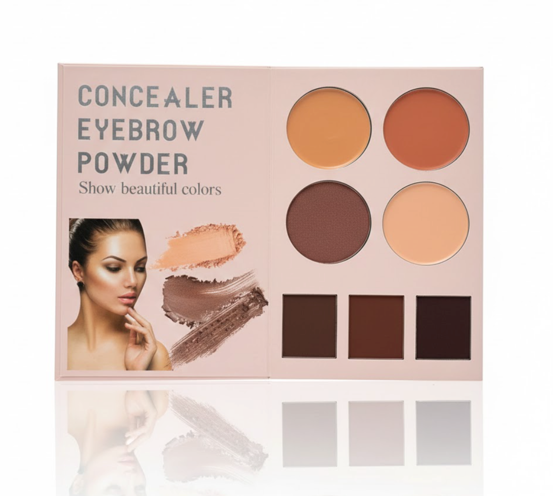MocAllure Utopia Concealer & Eyebrow Palette (Cream + Powder Combo)