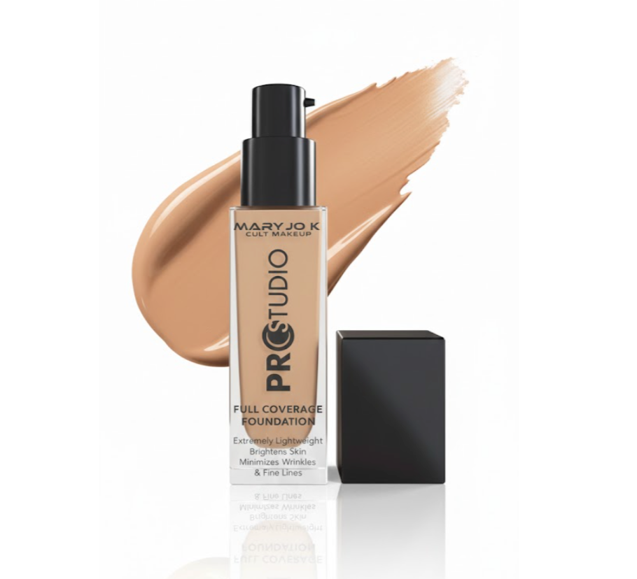 MARY JO K PROSTUDIO Full Coverage Foundation | Lightweight, Brightening, Wrinkle-Minimizing Formula (30ml)