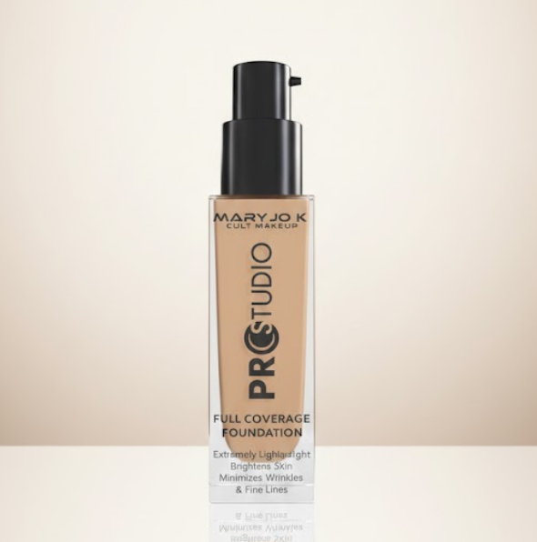 MARY JO K PROSTUDIO Full Coverage Foundation | Lightweight, Brightening, Wrinkle-Minimizing Formula (30ml)