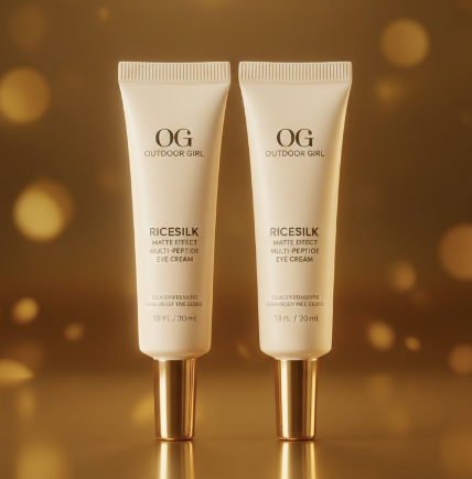 OG RICESILK Eye Cream – Brightening Anti-Puffiness Eye Treatment with 10% Rice Extract, Niacinamide & Caffeine