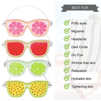 Cooling Gel Eye Mask – Puffiness, Dark Circles & Headache Relief (Random Design