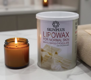 Skinplus LipoWax – White Swiss Chocolate (800g) | For Normal Skin | No Redness, No Bumps, No Irritation